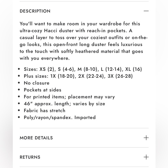 Venus cozy and comfortable duster, size medium blue and grey in color - Picture 5 of 5